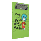 Mini Porte-bloc Dr Seuss | Merveilleuse et réfléchis. Pensez et ét (Incliné)