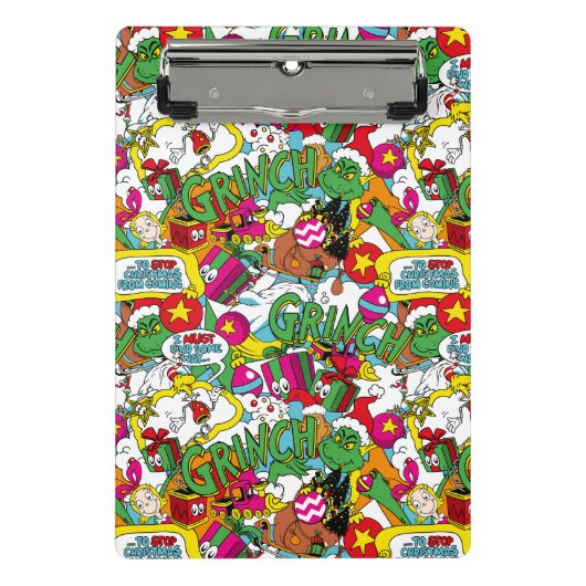 Mini Porte-bloc Dr Seuss | Motif coloré Grinch (Devant)