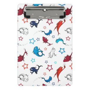 Mini Porte-bloc Dr. Seuss Un Poisson Deux Poissons Motif Étoile