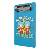 Mini Porte-bloc Dr Seuss | Une Chose Deux Ici, C'Est Difficile (Angle2)