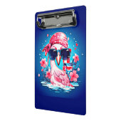 Mini Porte-bloc Drapeau américain avec Flamant rose Cartoon-69681 (Angle2)