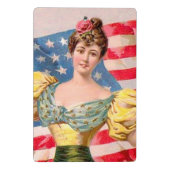 Mini Porte-bloc Drapeau américain Lady Liberty Independence (Dos)