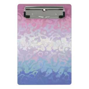 Mini Porte-bloc Drapeau de fierté bigender tripant ondoyant funky