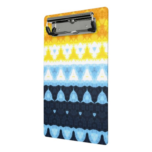 Mini Porte-bloc Drapeau de fierté BoHo Groovy Géométrique Abstrait (Angle2)
