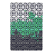 Mini Porte-bloc Drapeau de fierté Neutrois Abstrait Pixelisé Tripa (Dos)