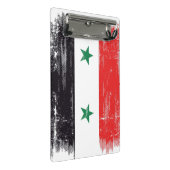 Mini Porte-bloc Drapeau grunge de la Syrie (Incliné)