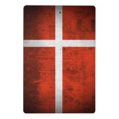 Mini Porte-bloc Drapeau grunge du Danemark (Dos)