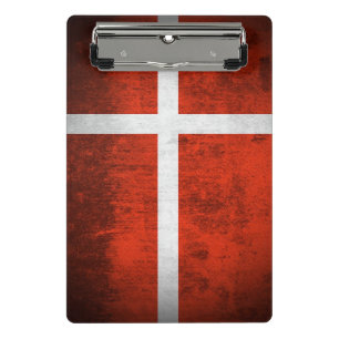 Mini Porte-bloc Drapeau grunge du Danemark