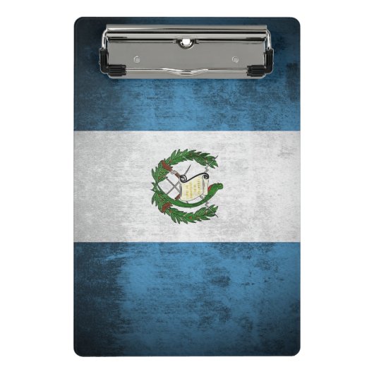 Mini Porte-bloc Drapeau grunge du Guatemala (Devant)