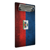 Mini Porte-bloc Drapeau grunge du Haïti (Incliné)