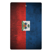 Mini Porte-bloc Drapeau grunge du Haïti (Dos)