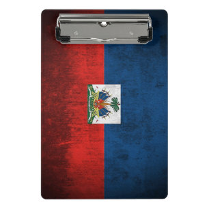 Mini Porte-bloc Drapeau grunge du Haïti