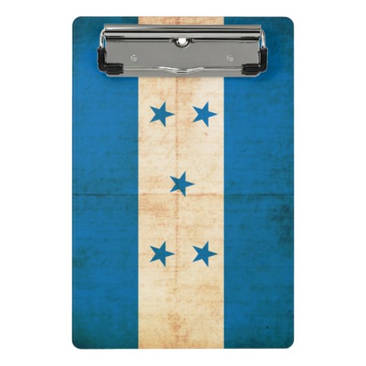 Mini Porte-bloc Drapeau grunge du Honduras (Devant)