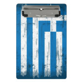 Mini Porte-bloc Drapeau grunge grec (Devant)