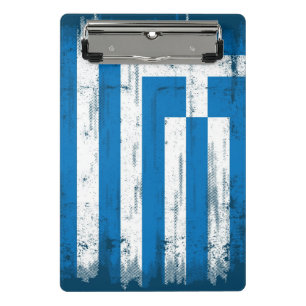 Mini Porte-bloc Drapeau grunge grec