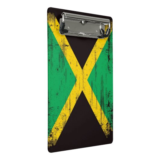 Mini Porte-bloc Drapeau grunge jamaïcain (Incliné)