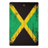 Mini Porte-bloc Drapeau grunge jamaïcain (Dos)