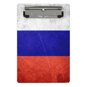 Mini Porte-bloc Drapeau russe grunge