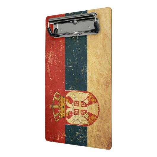 Mini Porte-bloc Drapeau Serbie (Angle2)