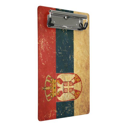 Mini Porte-bloc Drapeau Serbie (Incliné)