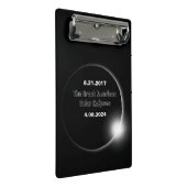 Mini Porte-bloc Éclipse solaire double datée 2024 & 2017 (Incliné)