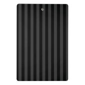 Mini Porte-bloc Elagnat Black & Smoky Black Vertical Stripes (Dos)