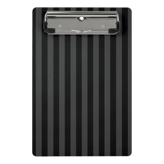 Mini Porte-bloc Elagnat Black & Smoky Black Vertical Stripes (Devant)