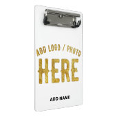 MINI PORTE-BLOC ÉLÉGANT BLANC PERSONNALISABLE MODERNE DE MARQUE VÉ (Incliné)