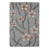 Mini Porte-bloc Élégant Motif Fleur rose Douce Fleur Fleur de Ceri (Dos)