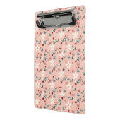 Mini Porte-bloc Élégant Motif Floral rose (Angle2)