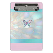 Élégant Porte - bloc Holographique Papillon Mini