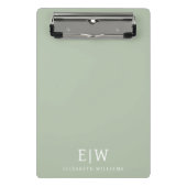 Mini Porte-bloc Élégant professionnel simple Monogramme minimalist (Devant)