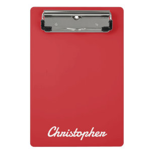 Mini Porte-bloc Élégante Lumière Rouge Minimaliste Couleur Unique