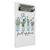 Mini Porte-bloc Elle est pleine de feu - Autonomisation florale dy (Incliné)