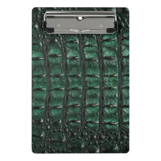 Mini Porte-bloc Emerald Crocodile Leather Luxury Exotic Skin (Devant)