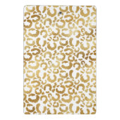 Mini Porte-bloc Empreinte de léopard d'or personnalisé (Dos)