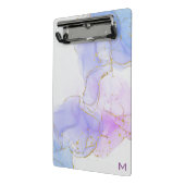 Mini Porte-bloc Encre d'alcool rose, pourpre et bleu (Angle2)