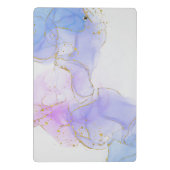 Mini Porte-bloc Encre d'alcool rose, pourpre et bleu (Dos)