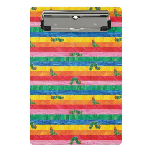 Mini Porte-bloc Eric Carle | Caterpillar Rainbow Stripe Motif (Devant)