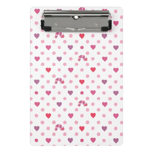 Mini Porte-bloc Eric Carle | Valentine Heart Polka Dot Motif (Devant)