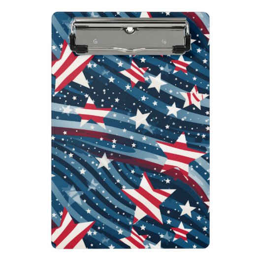Mini Porte-bloc Étoiles patriotiques (Devant)