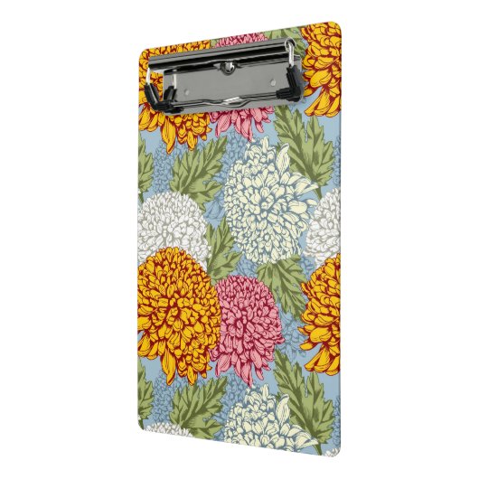 Mini Porte-bloc Excellent motif avec des chrysanthèmes (Angle2)