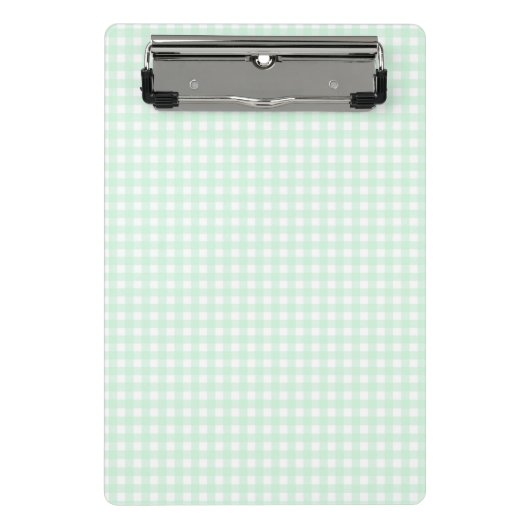 Mini Porte-bloc F & L Green En vichy (Devant)
