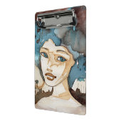 Mini Porte-bloc Femme bleue (Angle2)