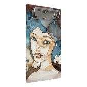 Mini Porte-bloc Femme bleue (Incliné)