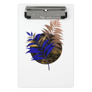 Mini Porte-bloc Ferme bleue sur cercle noir