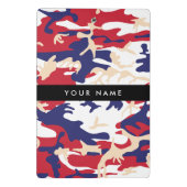 Mini Porte-bloc Fête de l'Indépendance Camouflage Votre nom Person (Dos)