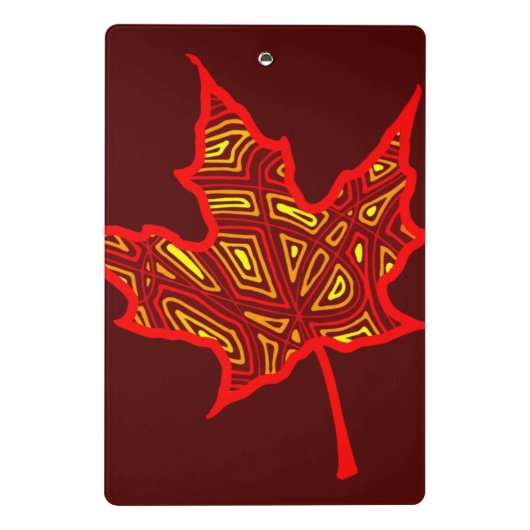 Mini Porte-bloc Feuilles de feu (Dos)