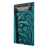 Mini Porte-bloc Feuilles turquoises (Angle2)