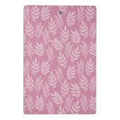 Mini Porte-bloc Fille Feuille rose douce Motif avec un nom élégant (Dos)